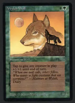 ***Wyluli Wolf Dark*** MTG Arabian Nights Magic Kid Icarus - Image 1