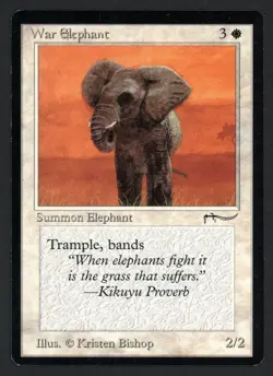 ***War Elephant Light*** MTG Arabian Nights Magic Kid Icarus - Image 1