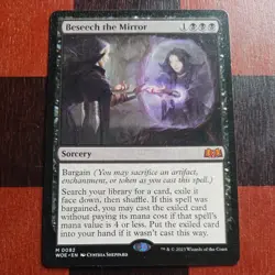 Mtg Beseech the Mirror LP/NM Wilds of Eldraine Magic Tutor Card Mythic Rare - Image 2