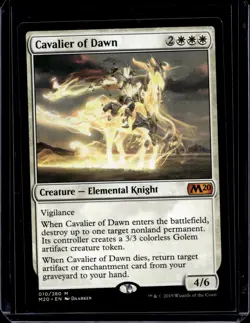 MTG Cavalier of Dawn Core Set 2020 010/280 Regular Mythic NM - Image 1