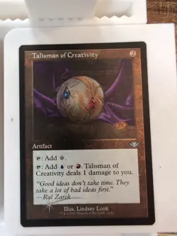 Talisman of Creativity Magic The Gathering Retro Frame Foil - Image 1
