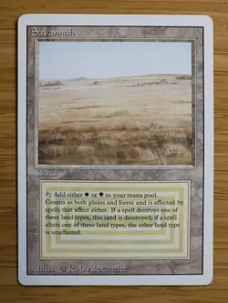 MTG Savanah Dual Land Revised Edition - Image 1