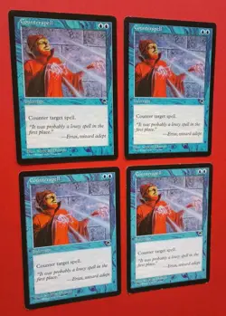 Magic the Gathering MTG Tempest COUNTERSPELL X 4 Rare ( 3 LP/EX & 1 MP) 1997! - Image 2
