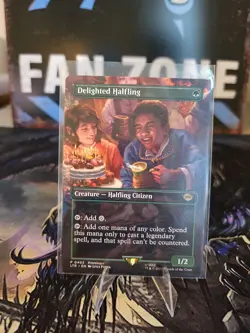 Delighted Halfling (Borderless) Universes Beyond: LoTR: Tales of Middle-Earth LP - Image 1