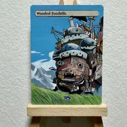 Howl’s Moving Castle - Wooded Foothills - MTG Painted Alter - Khans of Tarkir - Image 1