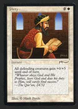 ***Piety Dark*** MTG Arabian Nights Magic Kid Icarus - Image 1