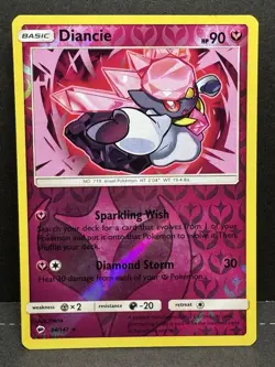 Diancie 94/147 Burning Shadows Pokemon Reverse Holo Foil Rare - Image 1