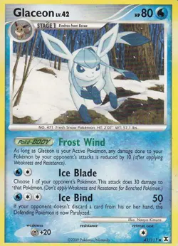 Glaceon 41/111 Rising Rivals Set - Pokemon TCG Card - Image 1