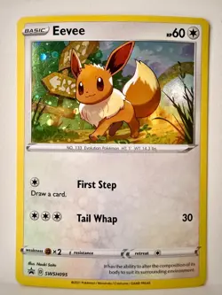 🇨🇦 NM Pokemon TCG - Eevee - SWSH095 - Sword & Shield Promo - Black Star (2021) - Image 1
