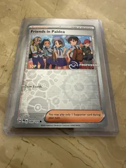 Pokemon TCG Friends In Paldea Professor Program Promo 109/131 TOP 8 - Image 1