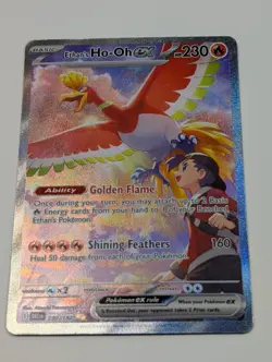 Pokemon TCG Ethan's Ho-Oh EX Sir 230/182 Destined Rivals Mint/Nm Condition - Image 1