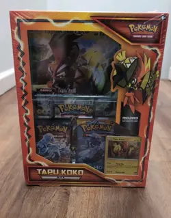 Pokemon Tapu Koko Sun & Moon Collection Box Factory Sealed - Image 1