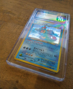 1999 POKEMON JPN NEO PREMIUM FILE HOLO #160 FERALIGATR CGC 10 PRISTINE - Image 2