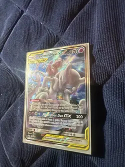 Pokemon Mewtwo and Mew GX SM191 Promo Tag Team 2019 Sun & Moon - Image 2