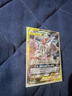 Pokemon Mewtwo and Mew GX SM191 Promo Tag Team 2019 Sun & Moon - Image 3