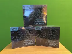 Pokemon TCG Phantasmal Flames Sealed ETB Elite Trainer Box Lot Of 3 Brand New - Image 1