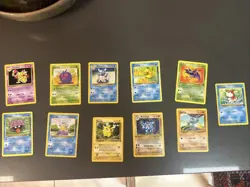 Pokemon Base Set (1999) Lot - Pikachu, Machamp, Squirtle + More - WotC - Vintage - Image 1