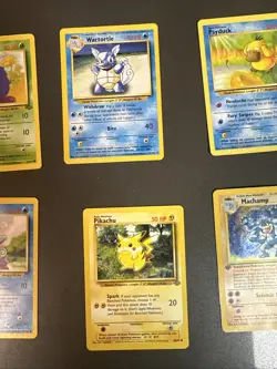 Pokemon Base Set (1999) Lot - Pikachu, Machamp, Squirtle + More - WotC - Vintage - Image 4