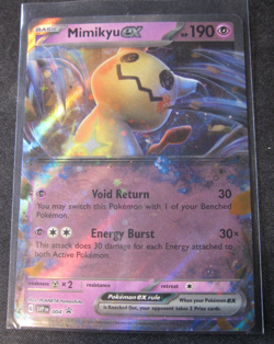 MIMIKYU EX 2023 Pokemon Scarlet and Violet Black Star Promo #004 Holo - Image 1