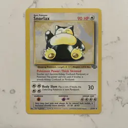 Pokemon TCG Vintage Non Holo Rare Snorlax Jungle 27/64 WotC 1999 - Image 1
