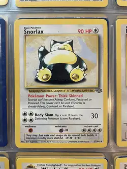 Pokemon TCG Vintage Non Holo Rare Snorlax Jungle 27/64 WotC 1999 - Image 2