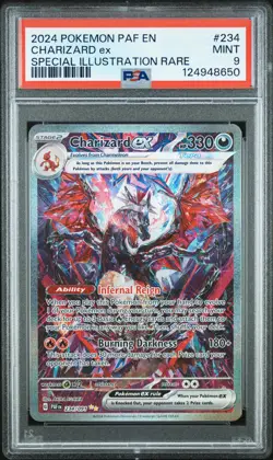 2024 POKEMON PAF EN-PALDEAN FATES SPECIAL ILLUSTRATION RARE CHARIZARD EX PSA 9 - Image 1