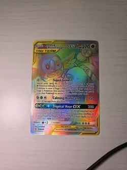 Pokemon Tcg Rowlet & Alolan Exeggutor Gx 237/236 Hyper Rare Unified Minds NM ZW1 - Image 2