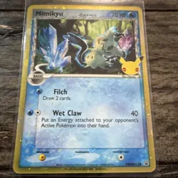 Pokemon Mimikyu SWSH136 Promo Holo 25th Anniversary SWSH Sword & Shield English - Image 1