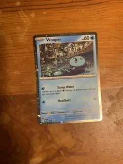 Wooper Cosmos Holo Black Star Promo - SVP155 Scarlet & Violet Pokemon 2024 TCG - Image 1
