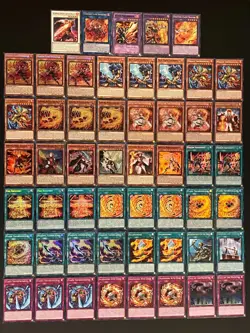 Complete FLAME SWORDSMAN DECK- FIGHTING- FIRE- FUSION ARMAMENT-SA *Hot* + Bonus! - Image 1