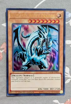 Blue-Eyes White Dragon [LOB Art] *Ultra Rare* KACB-EN001 Limited Edition YuGiOh - Image 1