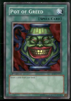 Yu-Gi-Oh! TCG Spell-Pot of Greed Pot of Greed 1st Edition - Image 1