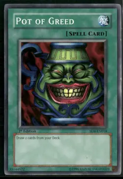 Yu-Gi-Oh! TCG Spell Pot of Greed 1st Edition - Image 1
