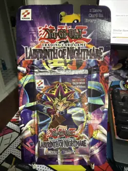 Yu-Gi-Oh Labyrinth of Nightmare Blister Booster Pack 1st Edition Konami (SEALED) - Image 1