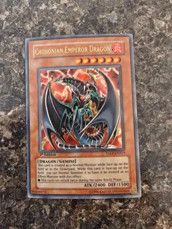 Yugioh Chthonian Emperor Dragon - TAEV-EN019 - 1st Ed. Ultra Rare - MP - Image 1