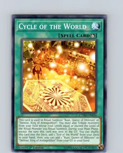 Yu-Gi-Oh TCG Cycle Of The World CYHO-EN056 1st Edition Regular Common Card NM - Image 1
