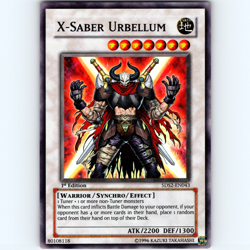 Yugioh X-Saber Urbellum 5DS2-EN043 1st Edition Super Rare Holo - NM 💎 - Image 1