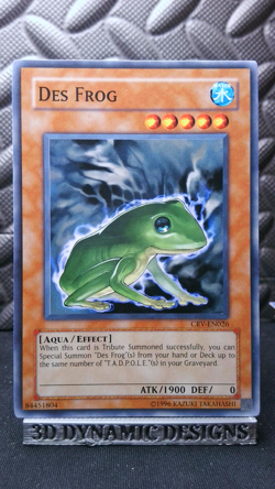 | Yugioh Des Frog CRV-EN026 Common Cybernetic Revolution NM- /VLP 🔥 | - Image 1