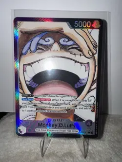 Monkey D. Luffy (Alt Art) OP09-061 L Emperors in the New World ONE PIECE TCG - Image 2