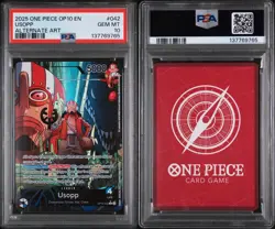 2025 ONE PIECE OP10-ROYAL BLOOD #042 USOPP ALTERNATE ART PSA GEM MINT 10 - Image 3