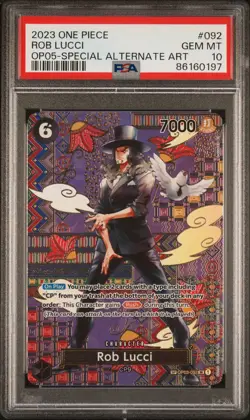 2023 ONE PIECE ROB LUCCI OP05-SPECIAL ALTERNATE ART PSA 10 - Image 1