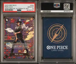 2023 ONE PIECE ROB LUCCI OP05-SPECIAL ALTERNATE ART PSA 10 - Image 3
