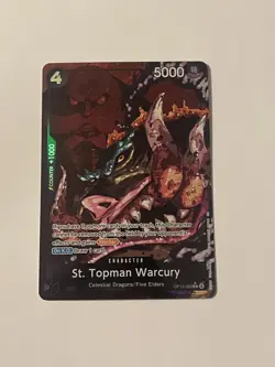 St. Topman Warcury (Alt Art) R One Piece OP13-089 Carrying On His Will - Image 1