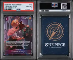 2025 ONE PIECE OP12-LEGACY OF THE MASTER #063 VINSMOKE SANJI TR PSA GEM MINT 10 - Image 3