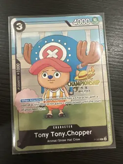 Tony Tony.Chopper P-065 Promo P One Piece TCG Card Game CS Championship 25-26 - Image 1