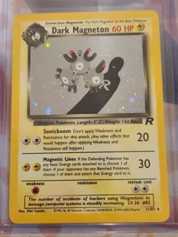 Vintage Pokemon Lot (3 Cards!) Sneak Attack, Dark Magneton, Poliwrath! Holo! - Image 3
