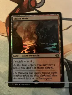 MTG Steam Vents FOIL Lorwyn Eclipsed NM RARE - Image 1