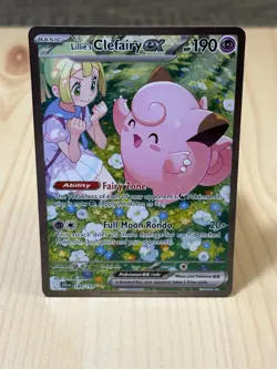Pokemon TCG Lillie's Clefairy EX Journey Together Sir Card 184/159 - Image 1