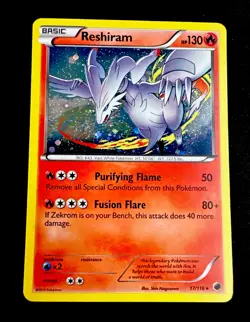 Reshiram 17/116 MP Pokemon Card Cosmos Holo Rare Foil Plasma Freeze Mod Play - Image 1
