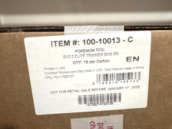 Pokemon TCG: Prismatic Evolutions 2025 ETB Elite Trainer Box Case Factory Sealed - Image 1